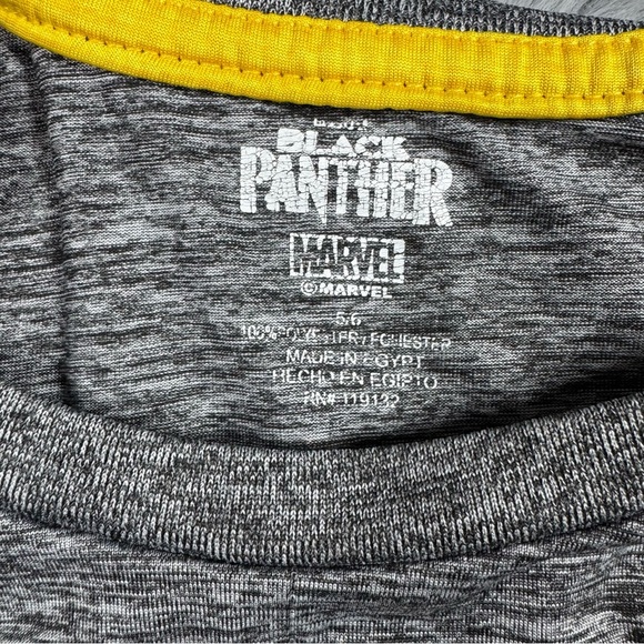 Black Panther Kids Gray T-Shirt - Picture 3 of 3